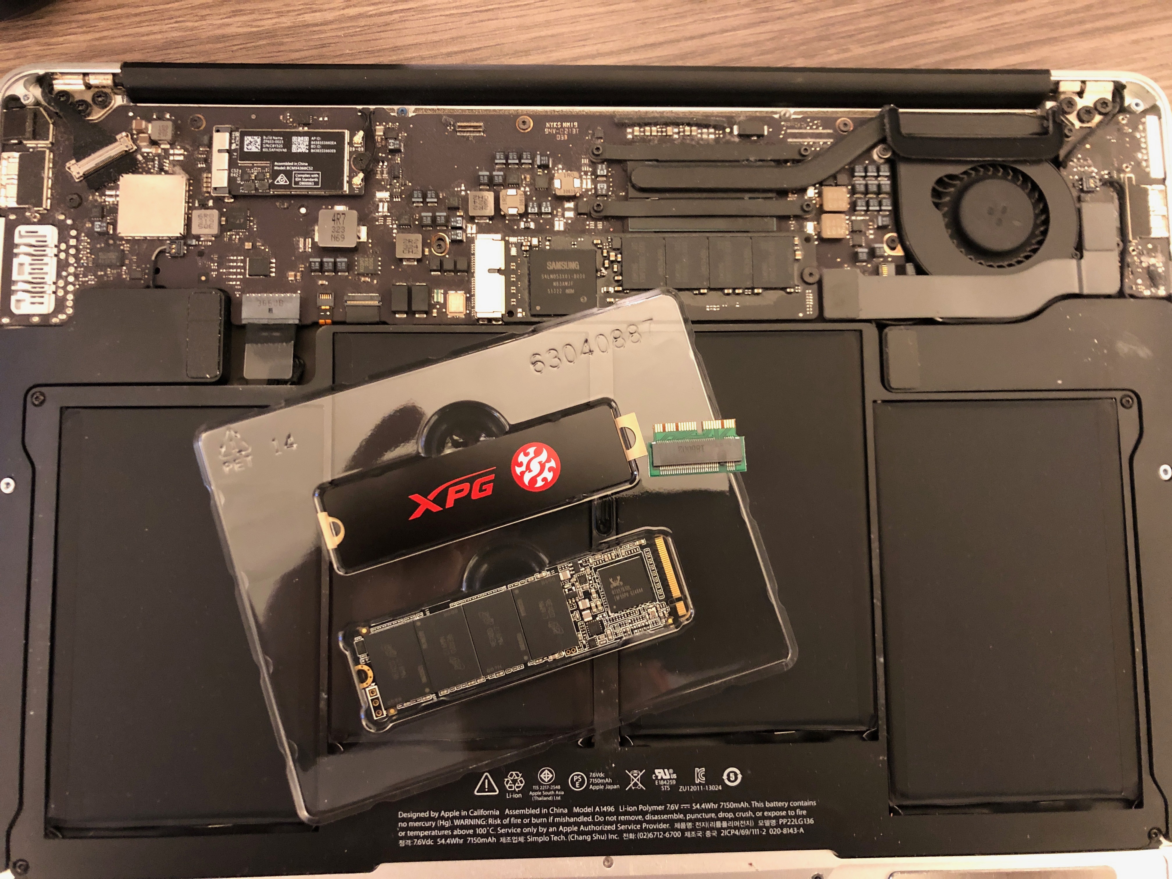 Upgrading the SSD of a MacBook Air A1466